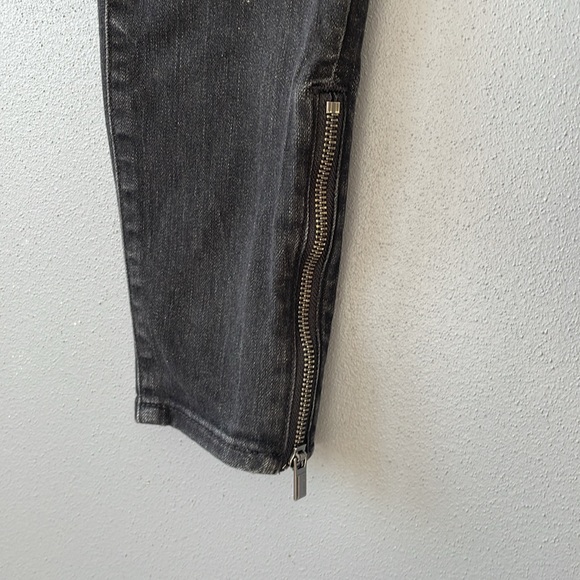 Athelta Sculptek Zip Ankle Stretch Skinny Jeans - Size 4 - carbon wash - Picture 8 of 13